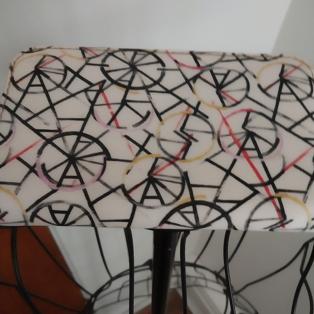 Fossol Abstract Geometric Patterned Bike/wheels Excellent Condition